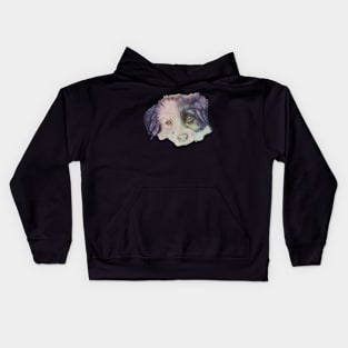 cute border collie puppy Kids Hoodie